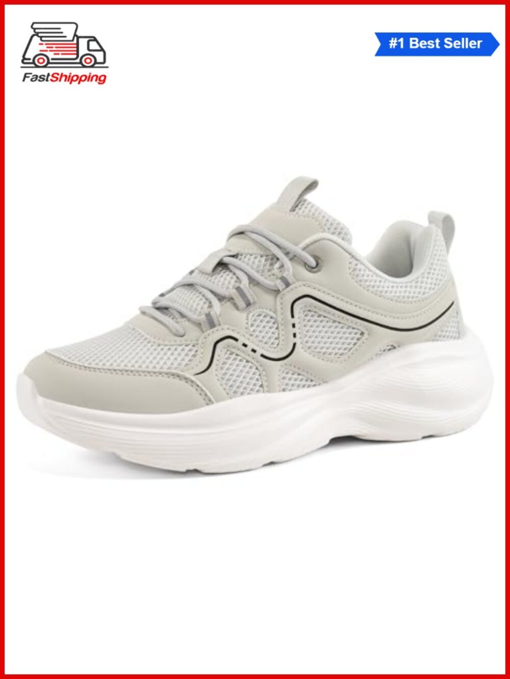✨Aomigoct Womens Walking Sneakers Lightweight Breathable Mesh Tennis Shoes